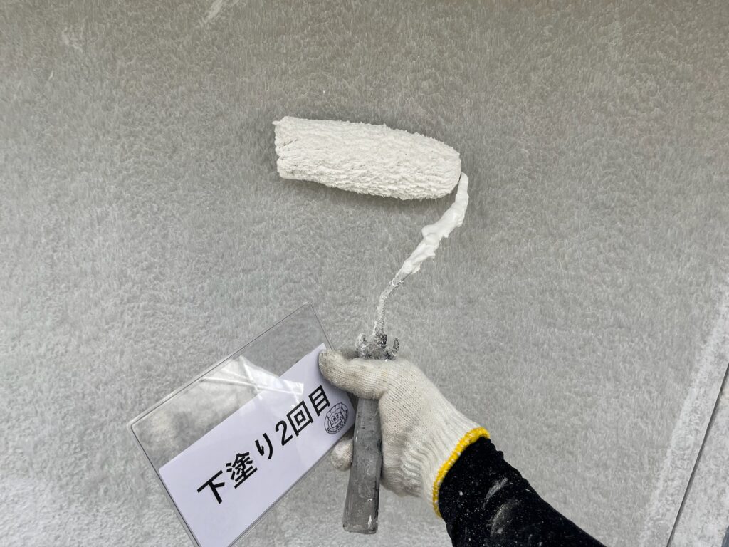 下塗り2回目の様子