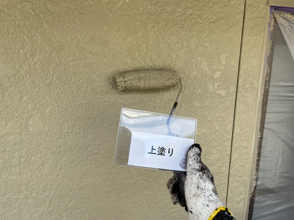 上塗りの様子