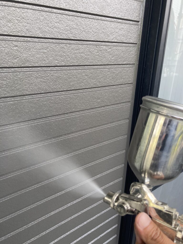 光触媒施工　状況