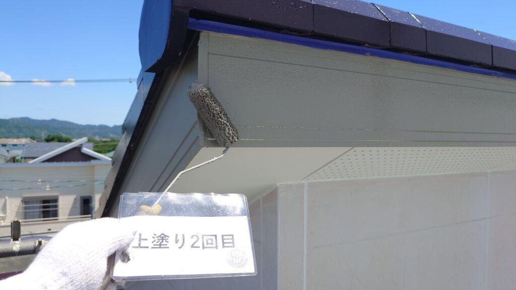 上塗り2回目状況