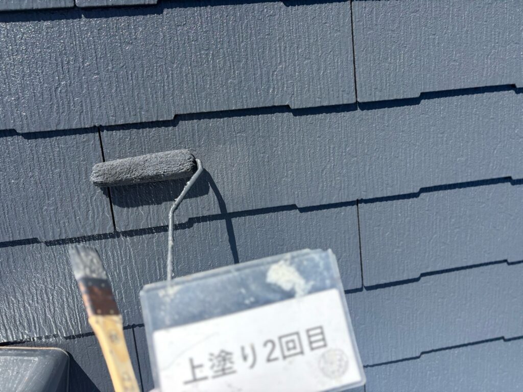 上塗り2回目状況