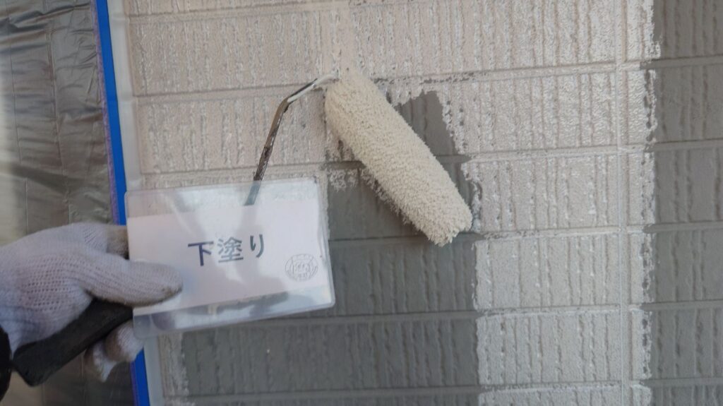 下塗り状況<br />
