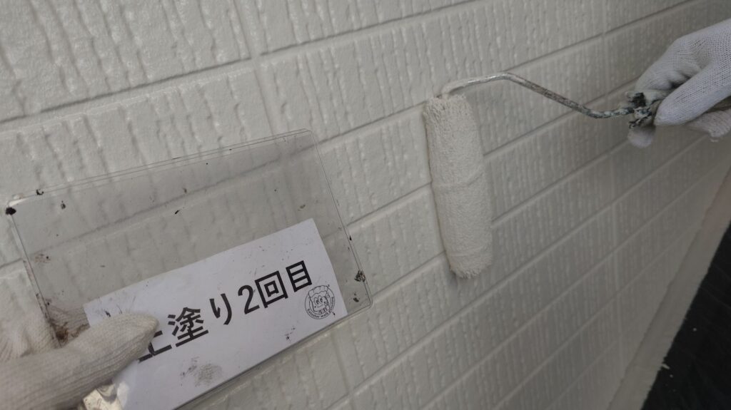 上塗り2回目状況