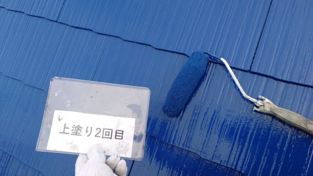 上塗り2回目状況