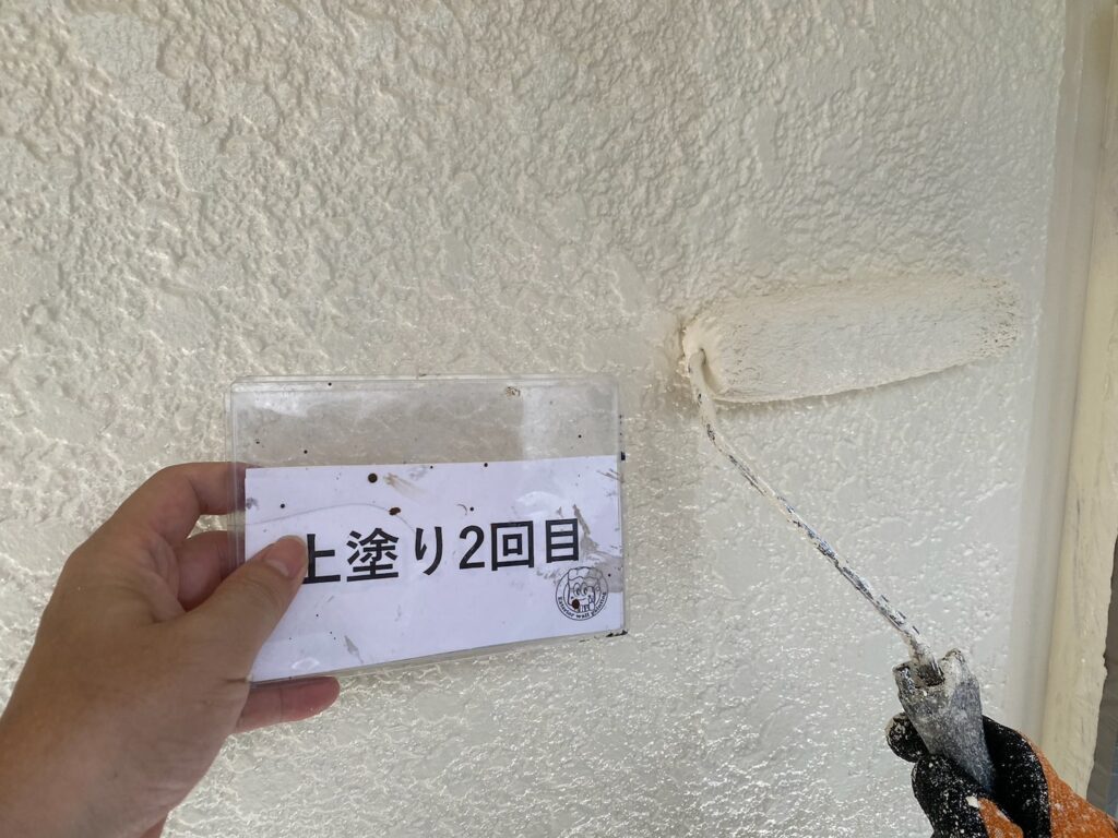 上塗り2回目状況