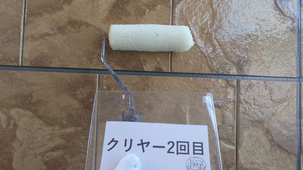 クリヤー2回目塗装状況