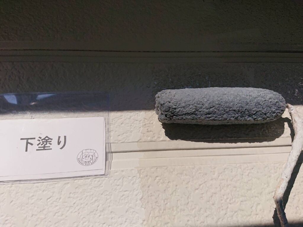 外壁下塗り状況