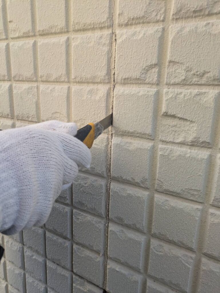 コーキング撤去状況