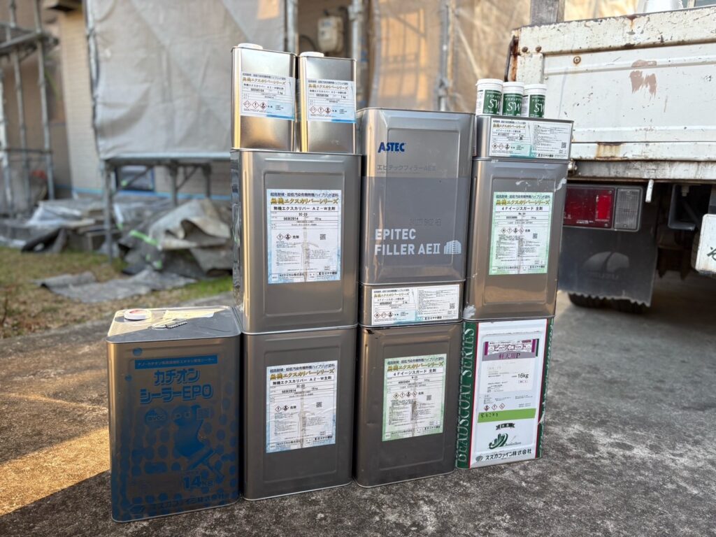 外壁上塗り塗料<br />
無機エクスカリバー