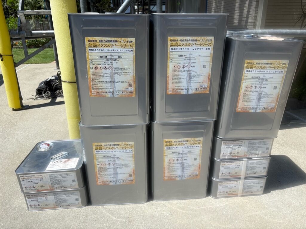 外壁上塗り塗料<br />
無機エクスカリバー