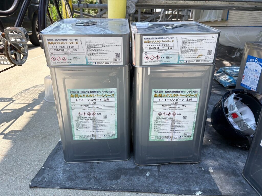 破風鼻隠し塗装<br />
材料<br />
イージスガード