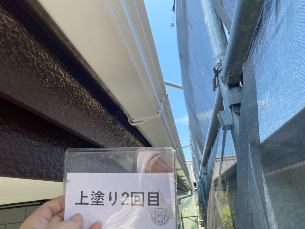 雨樋塗装<br />
完成