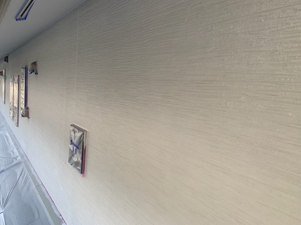 外壁下塗り完了