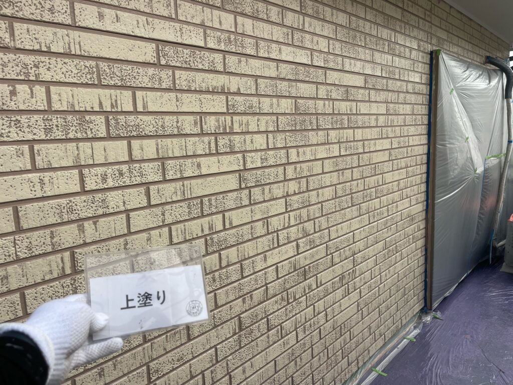 多彩模様ダブルトーン仕上げ<br />
模様付け　完成