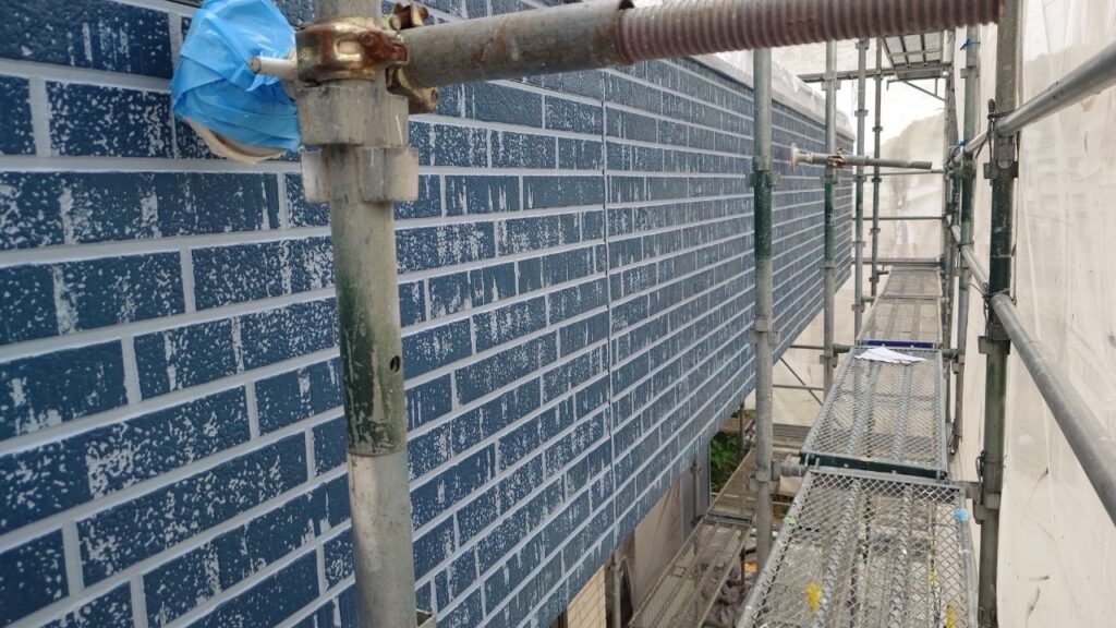 多彩模様ダブルトーン仕上げ<br />
模様付け　完了