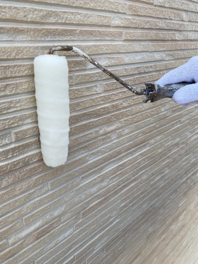 クリヤー塗装<br />
トップコート状況<br />
無機クリヤー