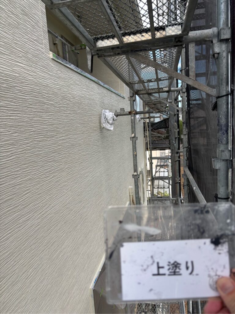 上塗り後です。