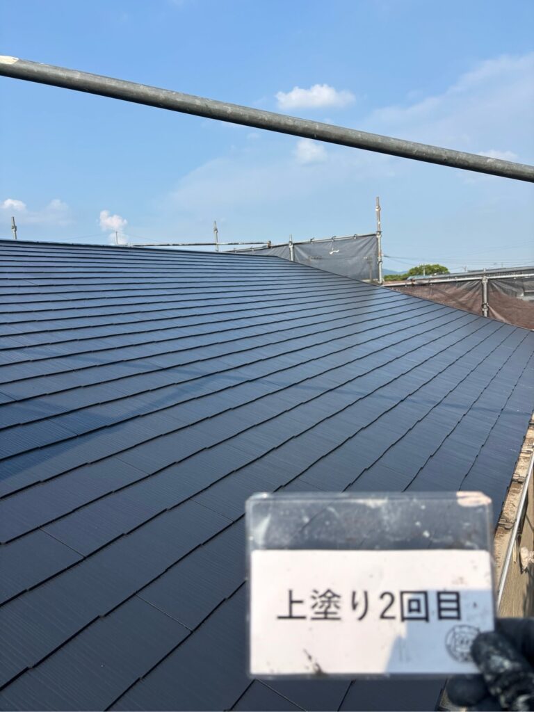 上塗り2回目後です。