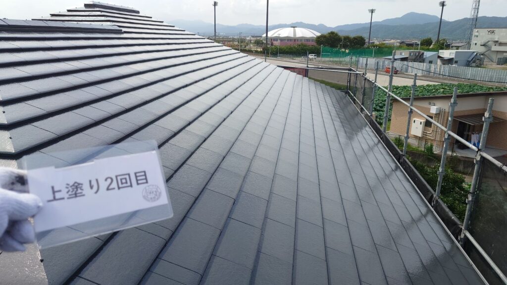 上塗り2回目後です。