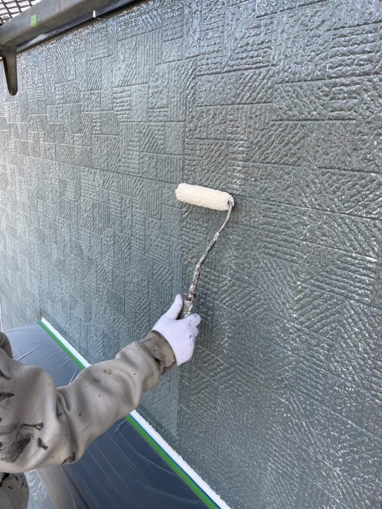 外壁下塗り状況