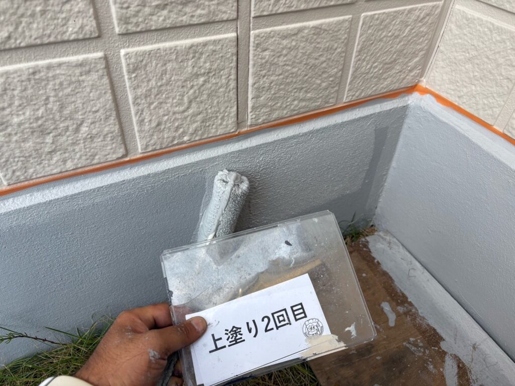 上塗り2回目状況