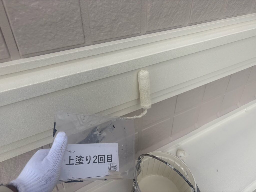 上塗り2回目状況