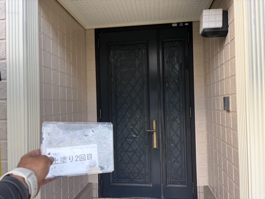 玄関ドア塗装