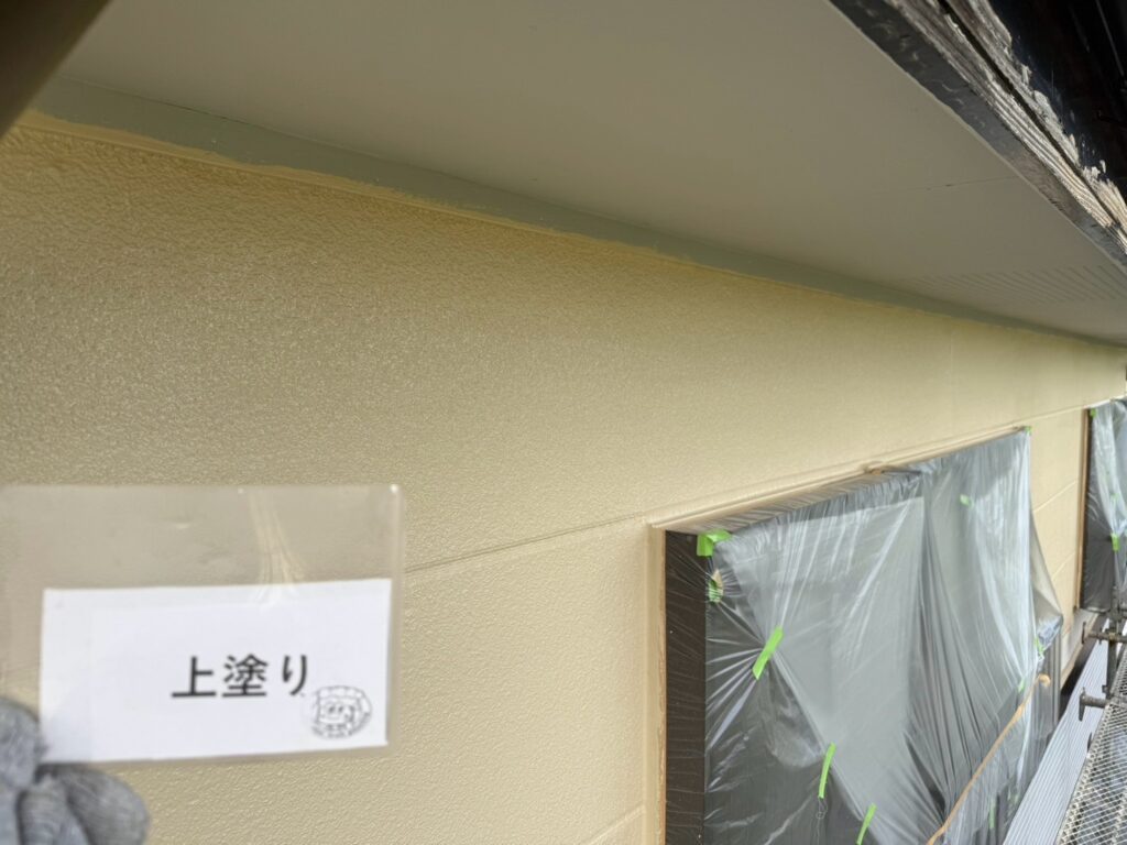 外壁　上塗り完成になります。
