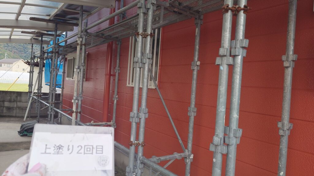 上塗り後です。