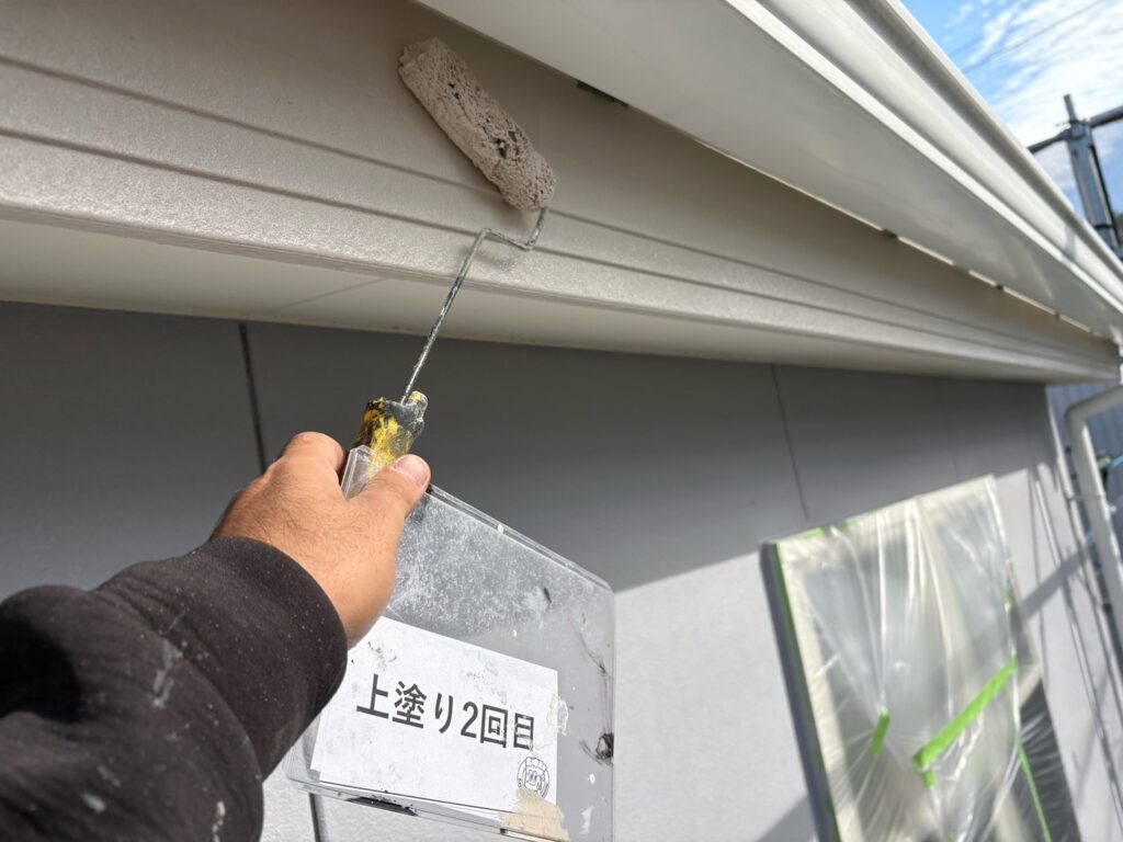 上塗り状況2回目