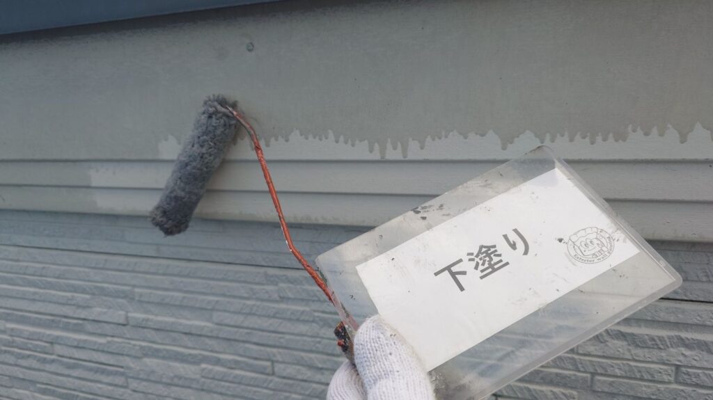 下塗り状況になります。