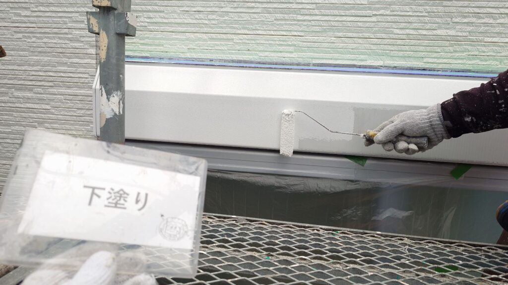 下塗り状況になります。