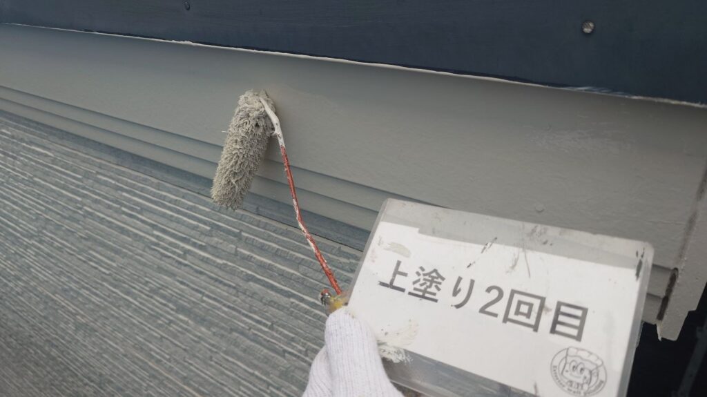 上塗り状況2回目