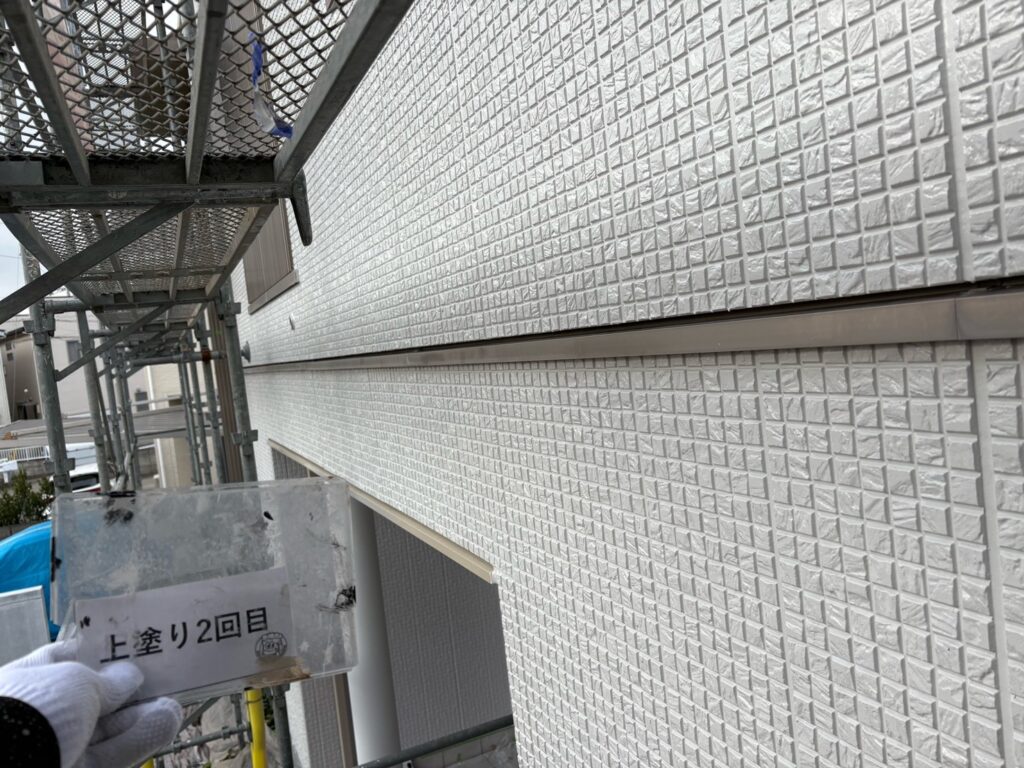 外壁塗装<br />
完成です。