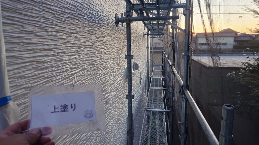 上塗り後です。