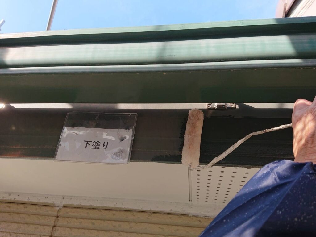 下塗り状況になります。