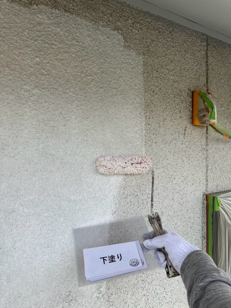 下塗りの状況になります。