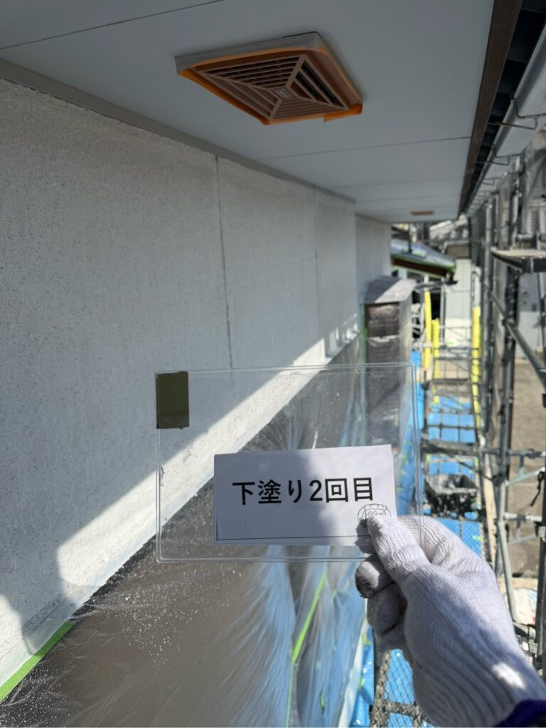 下塗り2回目<br />
完成です。