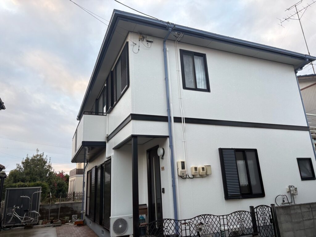 外壁が光沢も出てキラキラで綺麗になりました。