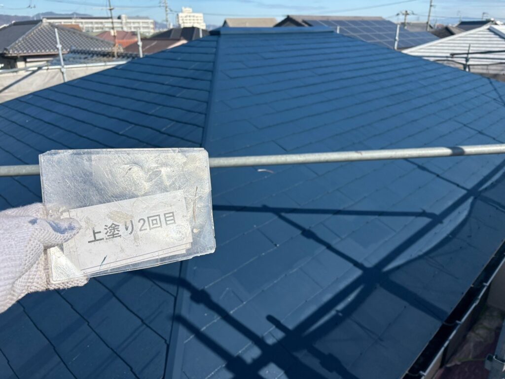 上塗り2回目後です。