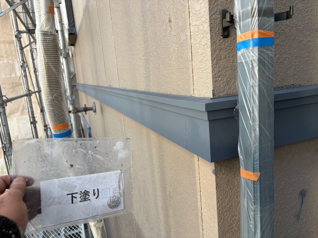 下塗り後です。