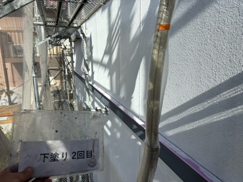 下塗り2回目後です。