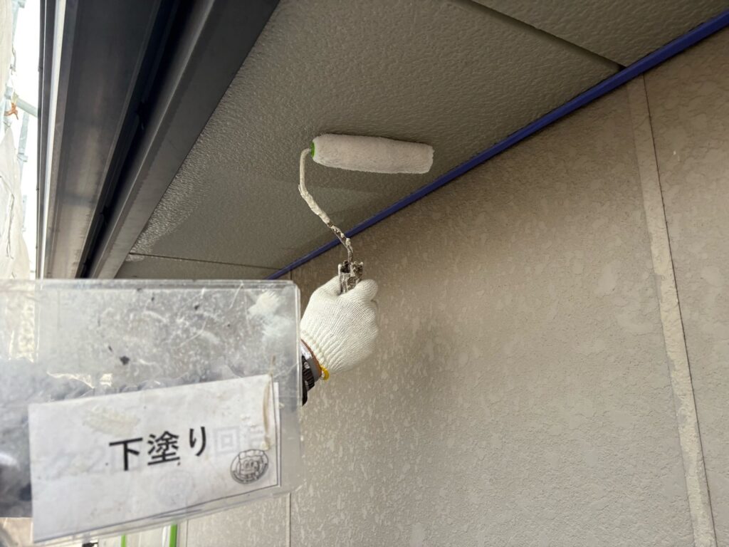 下塗り状況になります。