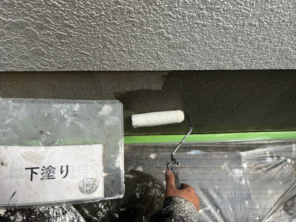 下塗り状況になります。