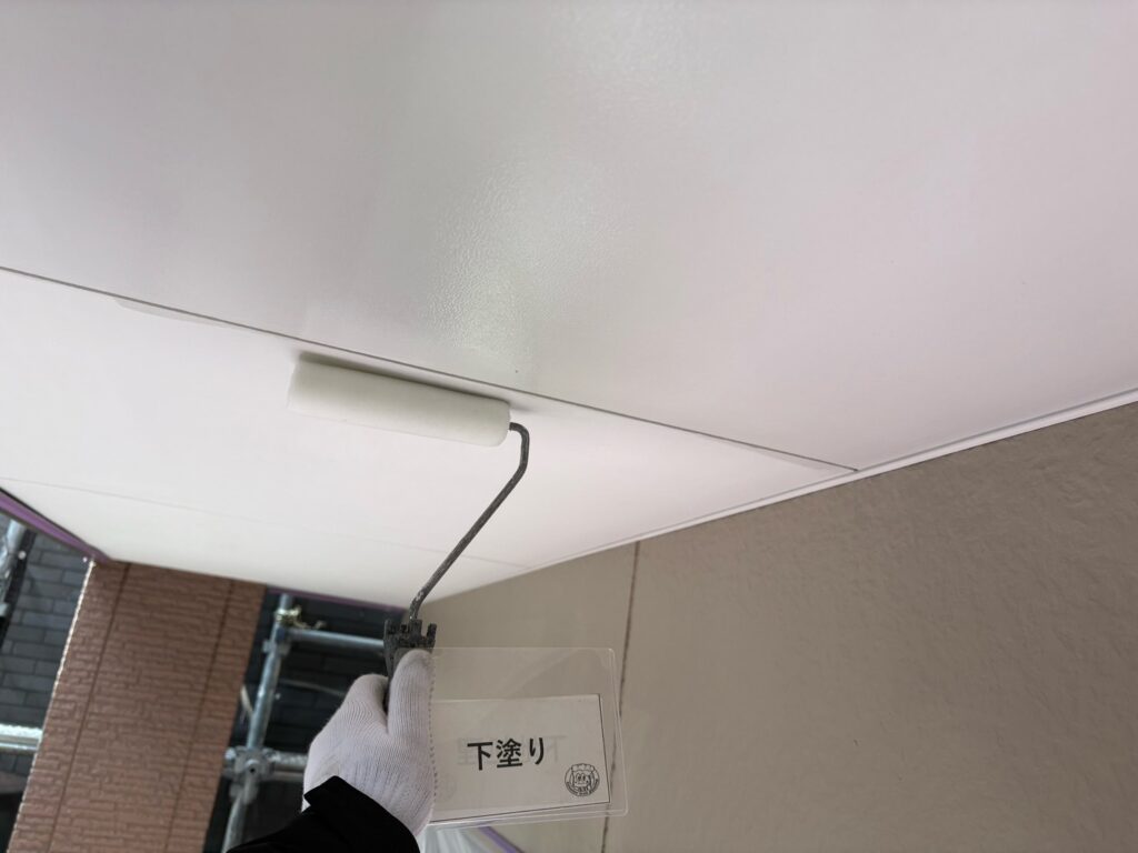 下塗り<br />
状況になります。