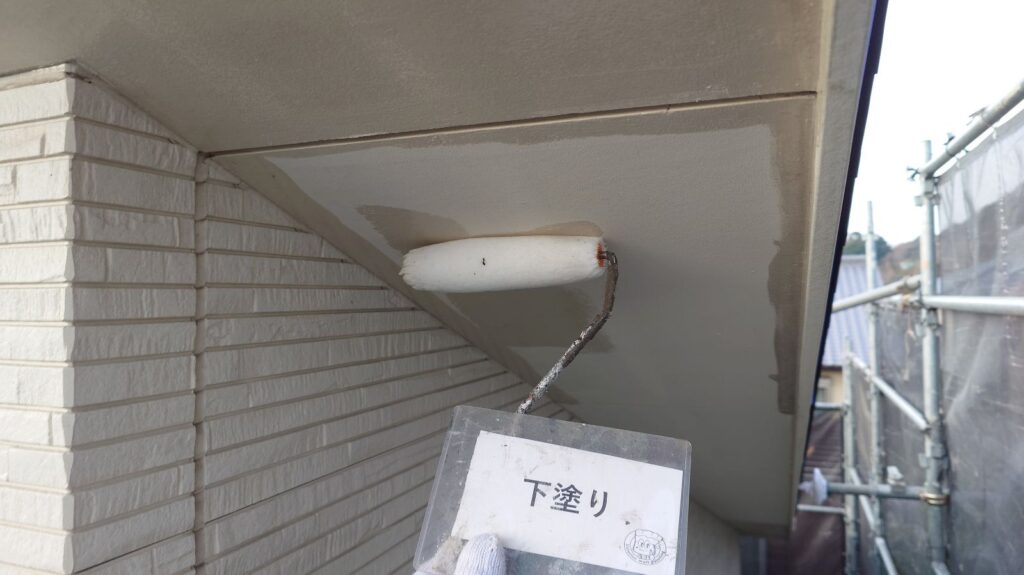 下塗りの状況になります。