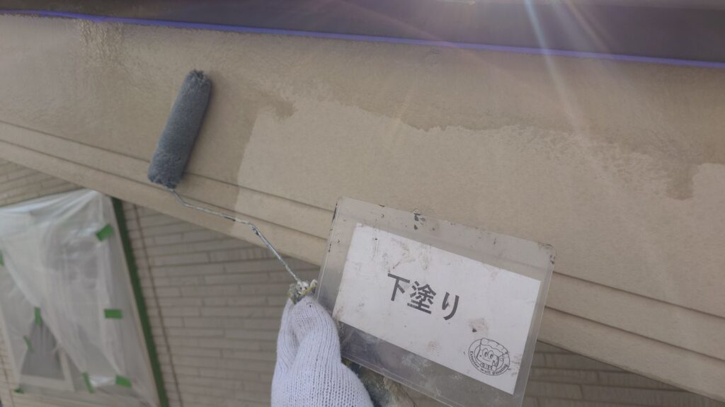 下塗りの状況になります。