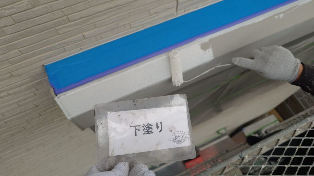 下塗りの状況になります。