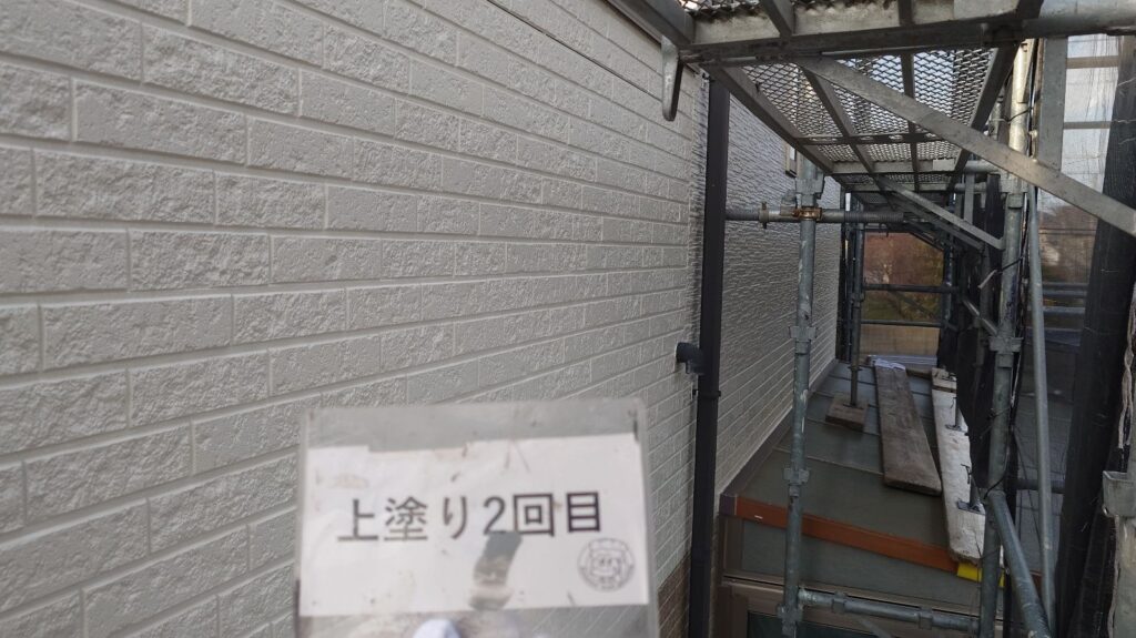 上塗り2回目完成です。