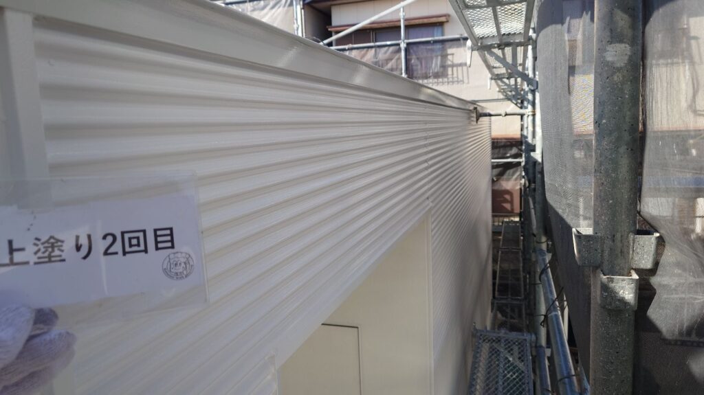 上塗り2回目完成になります。